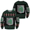 Attack On Titan Ugly Christmas Sweater Military Badged Police Xmas Gift Custom Clothes 14