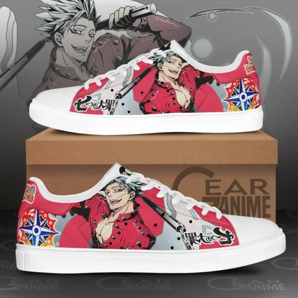 Ban Skate Shoes The Seven Deadly Sins Anime Custom Sneakers PN10 1