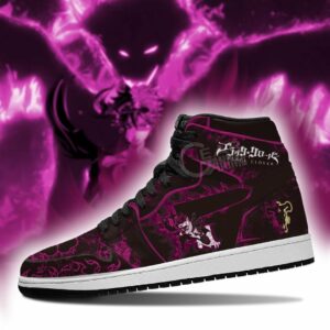 Black Asta Sneakers Custom Purple Black Clover Anime Sneakers 6