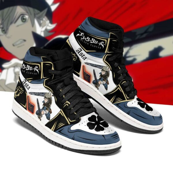 Black Bull Asta Fight Sneakers Black Clover Anime Shoes 1