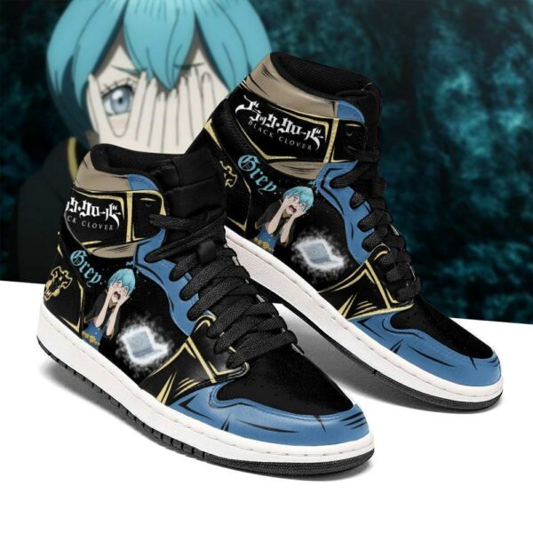 Black Bull Grey Sneakers Black Clover Anime Shoes 1