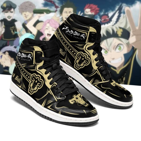 Black Bull Magic Knight Sneakers Black Clover Sneakers Anime 1