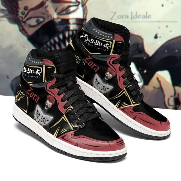 Black Bull Zora Ideale Sneakers Black Clover Anime Shoes 1