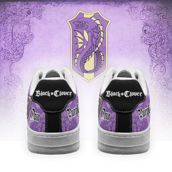 Black Clover Shoes Magic Knights Squad Purple Orca Sneakers Anime 3