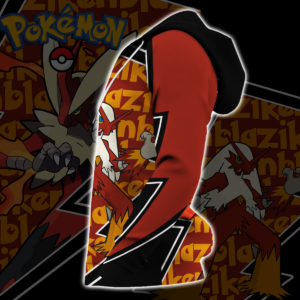 Blaziken Zip Hoodie Costume Pokemon Shirt Fan Gift Idea VA06 7