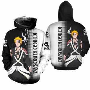 Bleach Ichigo Shirt Costume Bleach Anime Hoodie Sweater 3