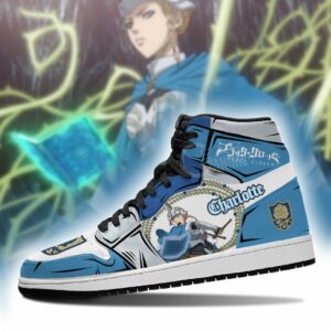 Blue Rose Charlotte Roselei Sneakers Black Clover Anime Shoes 6