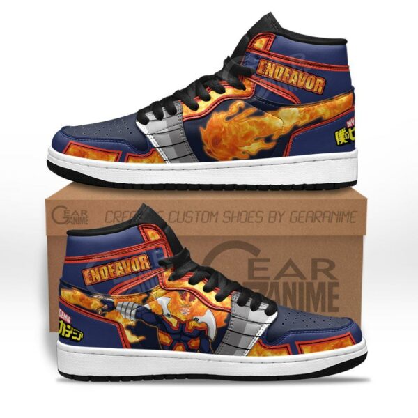 BNHA Endeavor Sneakers Custom Anime My Hero Academia Shoes 1