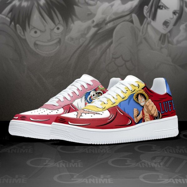 Boa Hancock And Luffy Air Sneakers Custom Anime One Piece Shoes 2