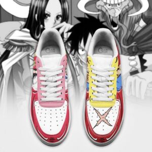 Boa Hancock And Luffy Air Sneakers Custom Anime One Piece Shoes 7