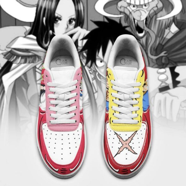 Boa Hancock And Luffy Air Sneakers Custom Anime One Piece Shoes 4