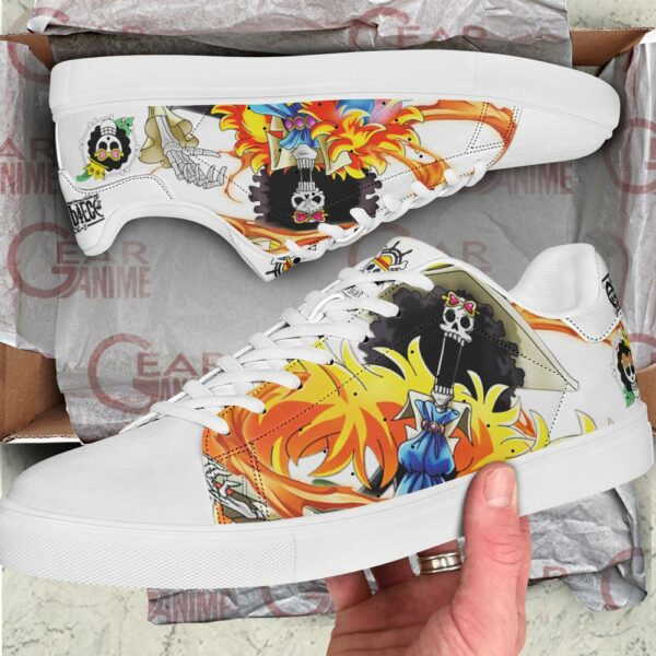 Brook Skate Shoes One Piece Custom Anime Shoes 2