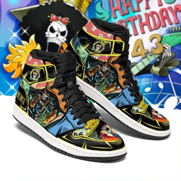 Brook Straw Hat Priates One Piece Anime Sneakers Fan Gift MN06 2