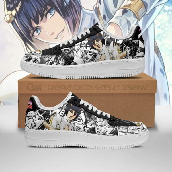 Bruno Bucciarati Sneakers Manga Style JoJo's Anime Shoes Fan Gift PT06 1