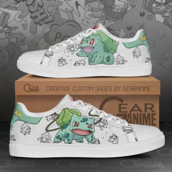 Bulbasaur Skate Shoes Pokemon Custom Anime Shoes PN11 1