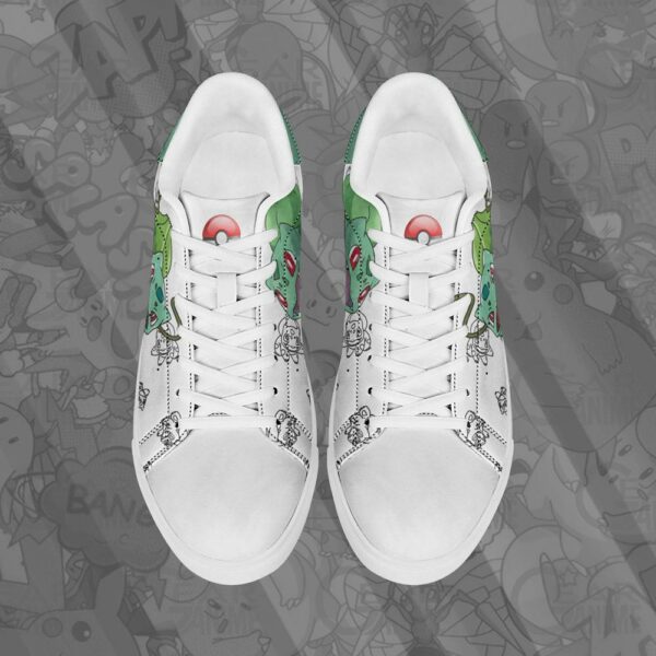 Bulbasaur Skate Shoes Pokemon Custom Anime Shoes PN11 4