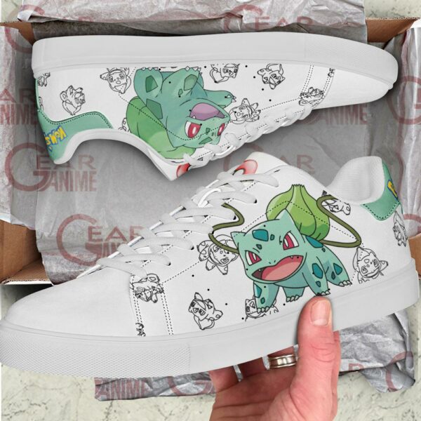 Bulbasaur Skate Shoes Pokemon Custom Anime Shoes PN11 2