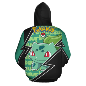 Bulbasaur Zip Hoodie Costume Pokemon Shirt Fan Gift Idea VA06 6