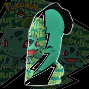 Bulbasaur Zip Hoodie Costume Pokemon Shirt Fan Gift Idea VA06 7