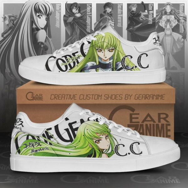 Code Geass C.C. Skate Shoes Custom Anime Shoes 1