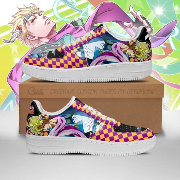 Caesar Anthonio Zeppeli Sneakers JoJo Anime Shoes Fan Gift Idea PT06 1