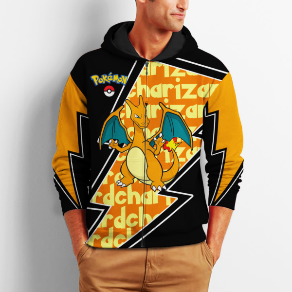 Charizard Zip Hoodie Costume Pokemon Shirt Fan Gift Idea VA06 2