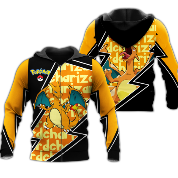 Charizard Zip Hoodie Costume Pokemon Shirt Fan Gift Idea VA06 1