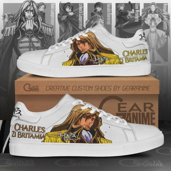 Code Geass Charles Zi Britamia Skate Shoes Custom Anime Shoes 1