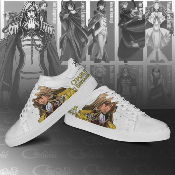 Code Geass Charles Zi Britamia Skate Shoes Custom Anime Shoes 3