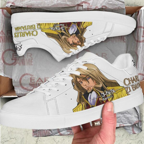 Code Geass Charles Zi Britamia Skate Shoes Custom Anime Shoes 2