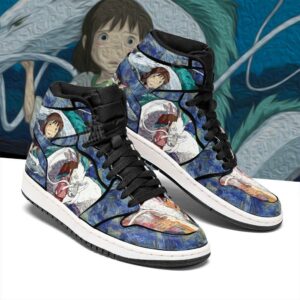 Chihiro Haku Dragon Sneakers Starry Night Style Spirited Away Sneakers MN05 4