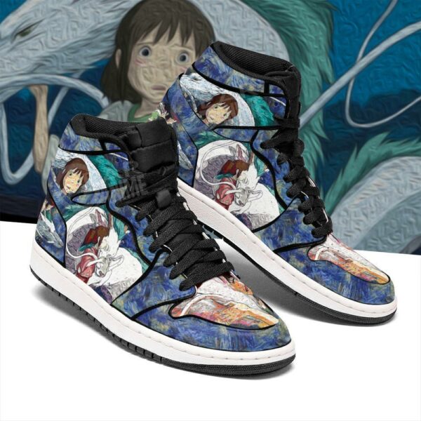 Chihiro Haku Dragon Sneakers Starry Night Style Spirited Away Sneakers MN05 2