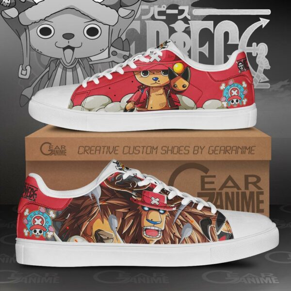 Tony Tony Chopper Skate Shoes One Piece Custom Anime Shoes 1