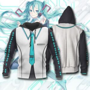 Code 390 Miku Darling in the Franxx Zip Hoodie Jacket Uniform 9