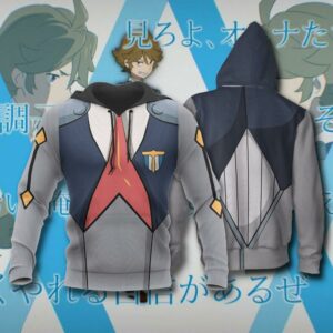 Code 666 Zorome Darling in the Franxx Zip Hoodie Jacket Uniform 9