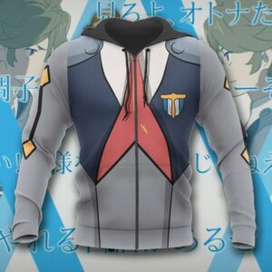 Code 666 Zorome Darling in the Franxx Zip Hoodie Jacket Uniform 13