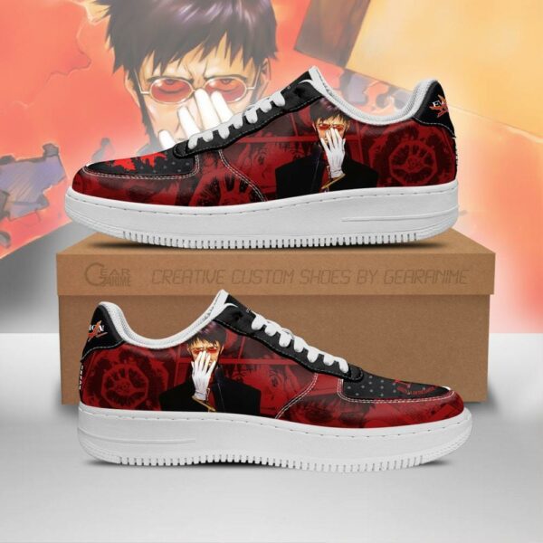 Comander Gendo Ikari Sneakers Neon Genesis Evangelion Shoes 1