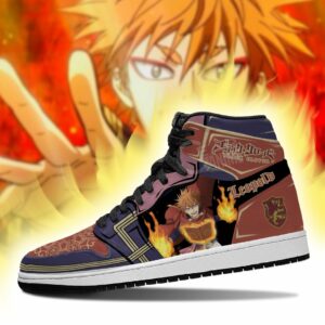 Crimson Lion Leopold Vermillion Sneakers Black Clover Anime Shoes 6