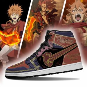 Crimson Lion Magic Knight Sneakers Black Clover Sneakers Anime 6