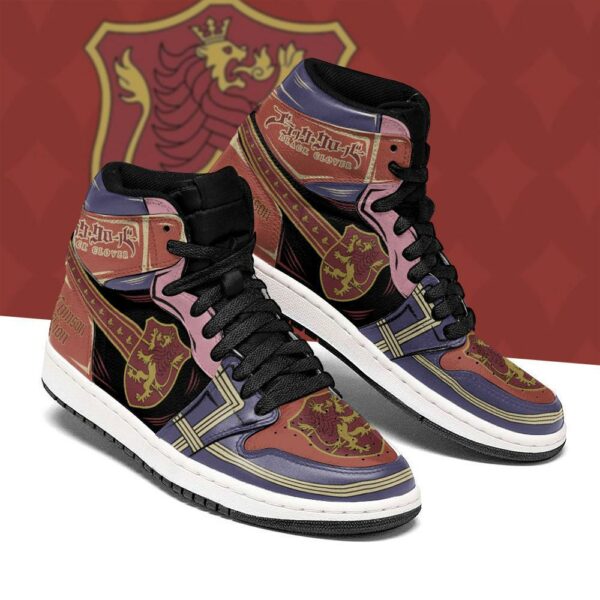 Crimson Lion Magic Knight Sneakers Black Clover Sneakers Anime 1