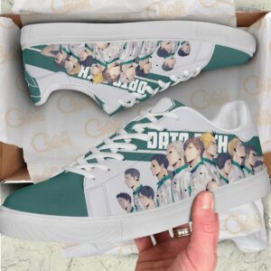 Haikyu Date Tech Skate Shoes Black Haikyu!! Custom Anime Shoes 6