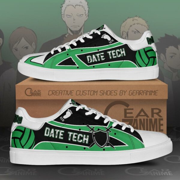 Date Tech High Skate Shoes Haikyuu Anime Custom Shoes PN10 1