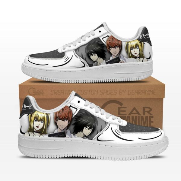 Death Note Air Sneakers Custom L Lawliet Light Yagami Misa Misa Anime Shoes 1