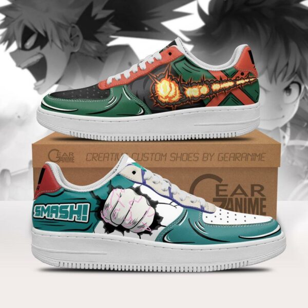 Deku and Bakugo Air Sneakers Custom My Hero Academia Anime Shoes 1