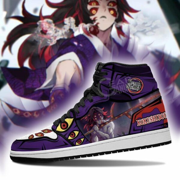 Demon Kokushibou Shoes Boots Demon Slayer Anime Sneakers Fan Gift Idea 3