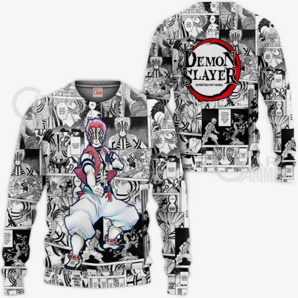 Demon Slayer Akaza Hoodie Anime Mix Manga KNY Shirt 2