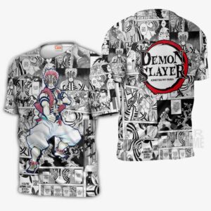 Demon Slayer Akaza Hoodie Anime Mix Manga KNY Shirt 10