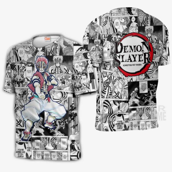 Demon Slayer Akaza Hoodie Anime Mix Manga KNY Shirt 3