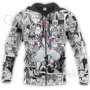 Demon Slayer Akaza Hoodie Anime Mix Manga KNY Shirt 15