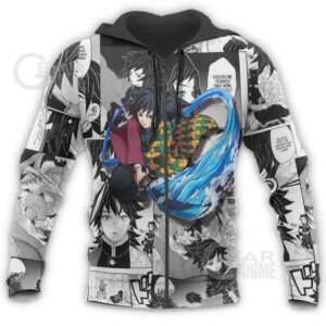 Demon Slayer Giyu Tomioka Hoodie Anime Mix Manga KNY Shirt 15